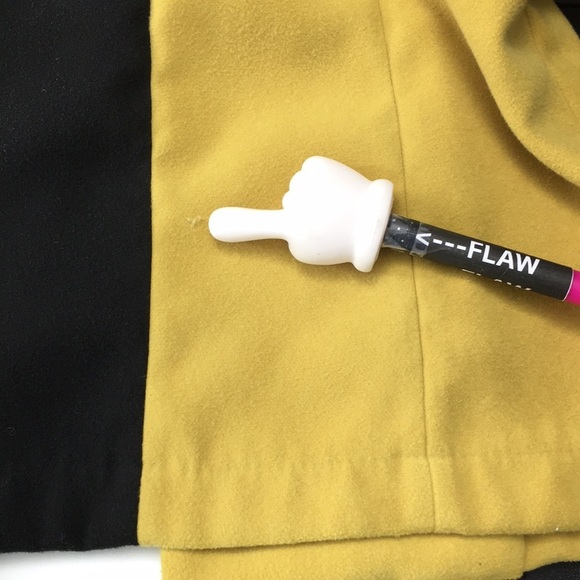 Athena Marie Blazer Jacket Golden Yellow Black Two Tone Womens Small - Picture 11 of 12